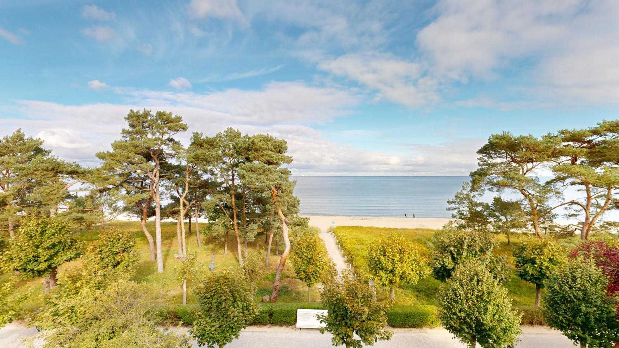 Fewo Direkt Am Strand Mit Meerblick Und Balkon,Villa Glueckspilz, Binz Ngoại thất bức ảnh