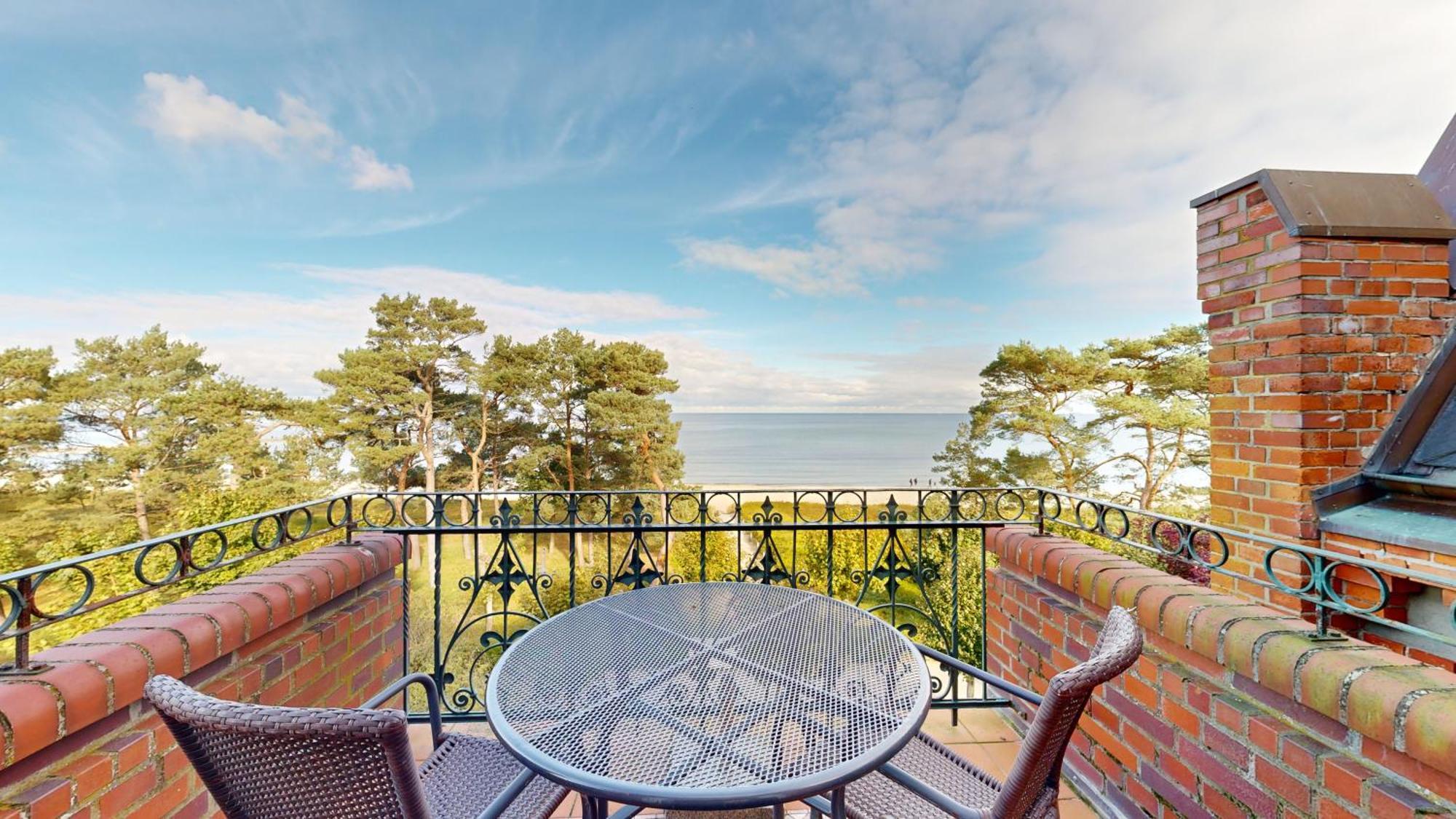 Fewo Direkt Am Strand Mit Meerblick Und Balkon,Villa Glueckspilz, Binz Ngoại thất bức ảnh